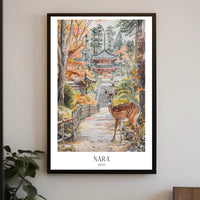 Serene Nara Autumn: Cultural or Heritage Poster PosterGoat