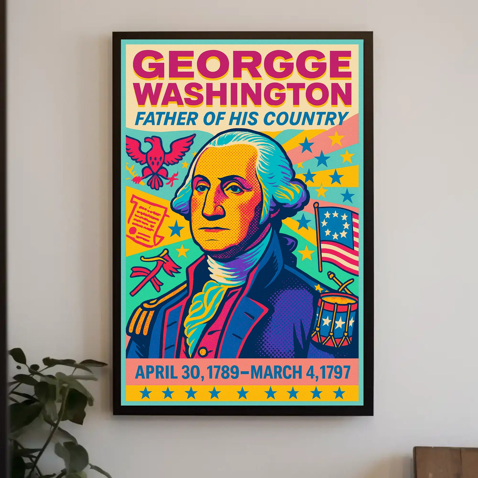 George Washington Father of His Country Poster PosterGoat