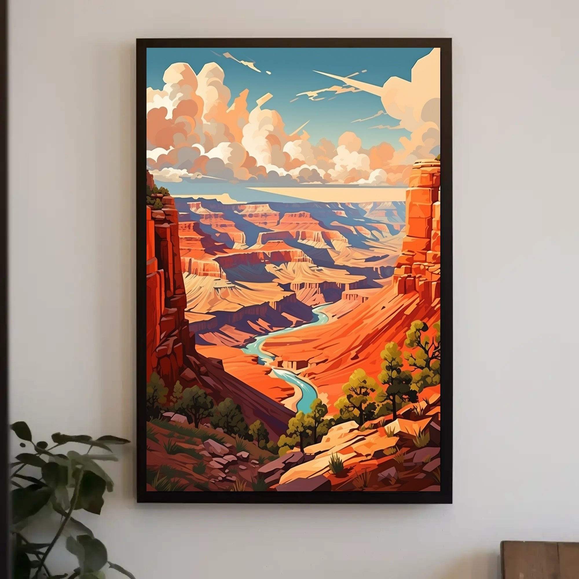 Majestic Canyon Vista Poster