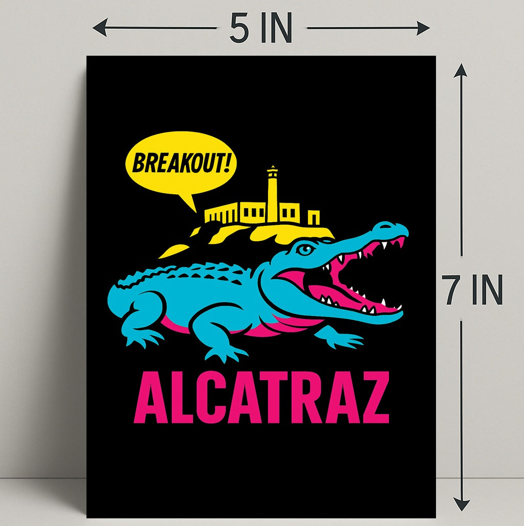 Breakout from Alcatraz Poster PosterGoat
