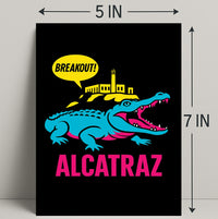 Breakout from Alcatraz Poster PosterGoat