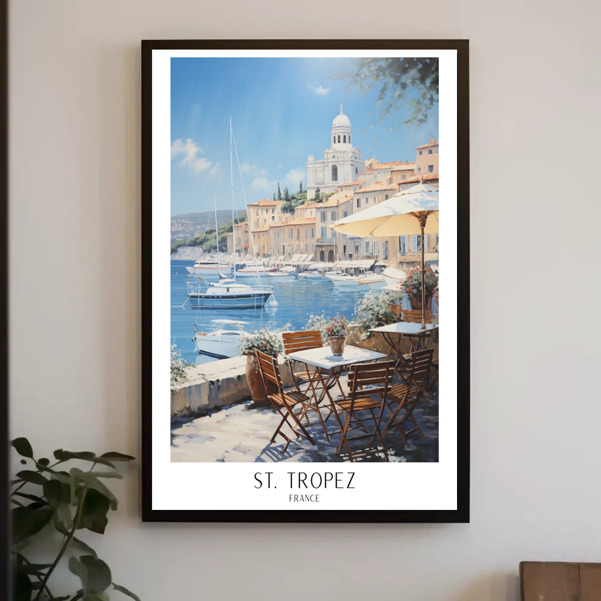 Serene St. Tropez Poster PosterGoat