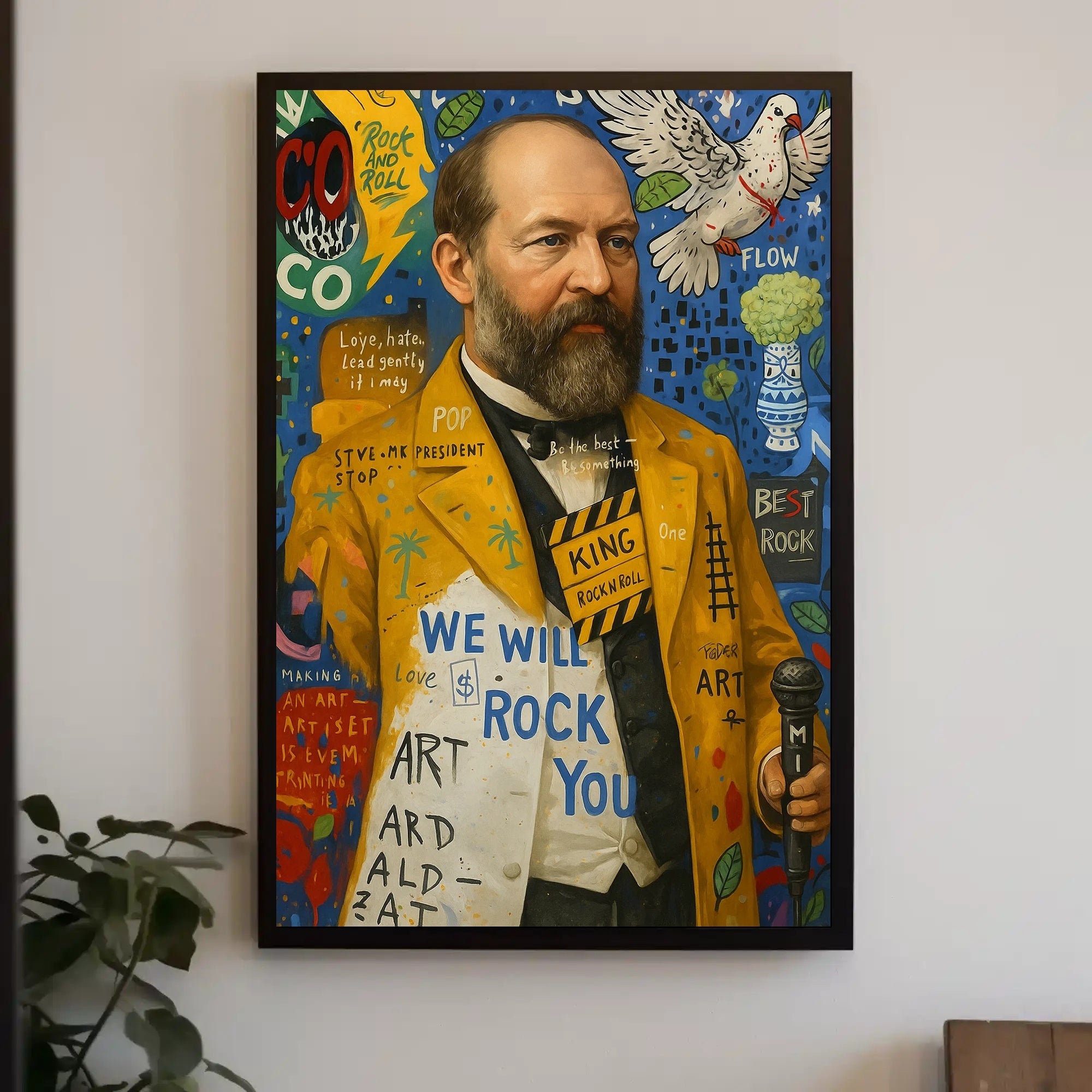 Rock and Roll Pop Culture Poster