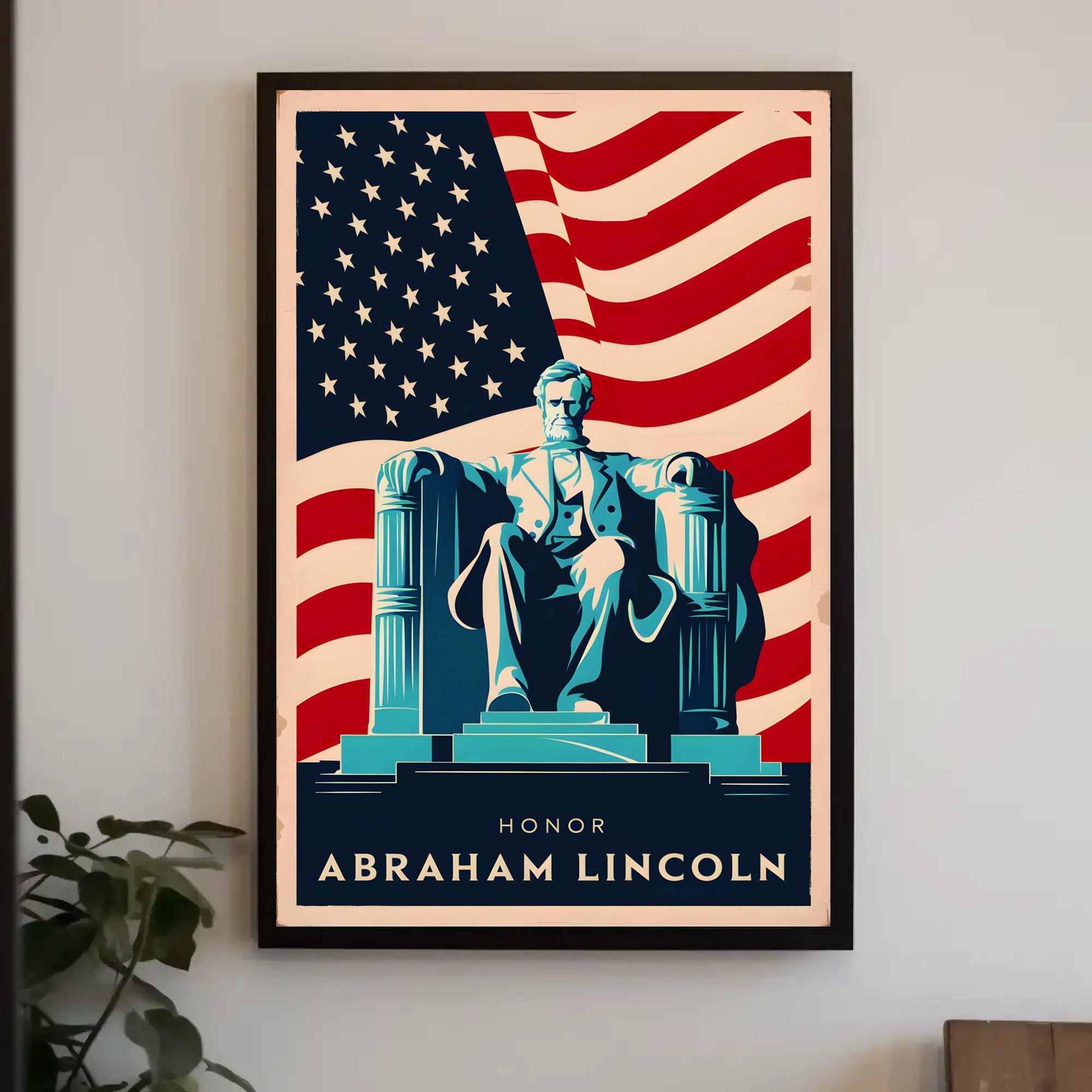 Tribute to Abraham Lincoln Poster