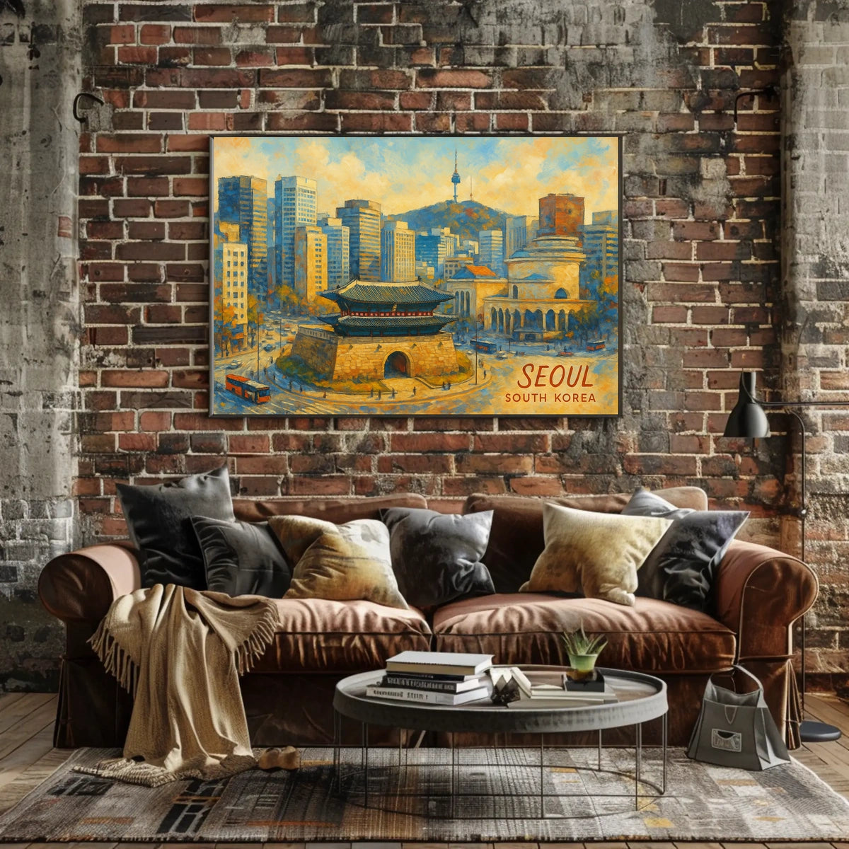 Seoul Cityscape Poster