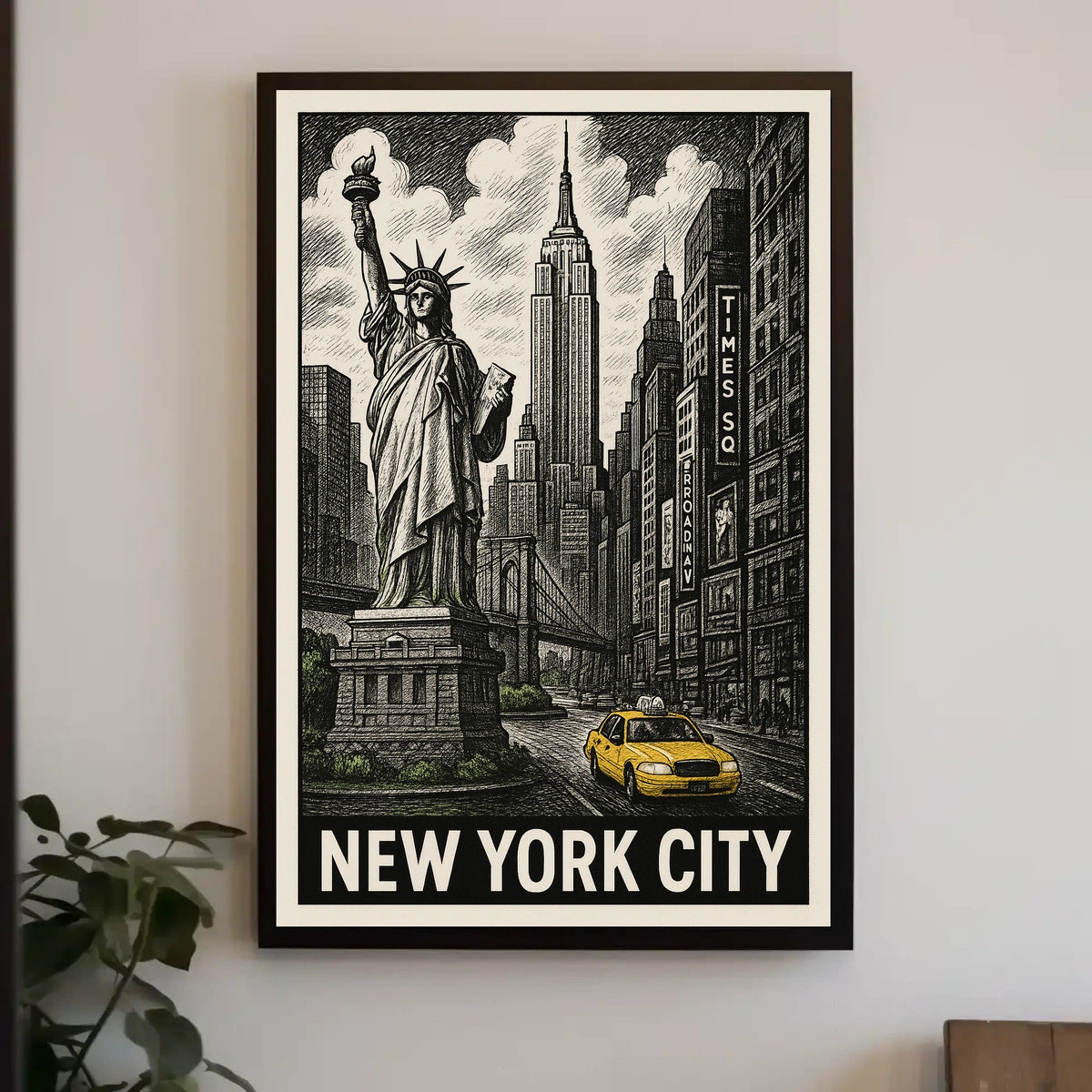 Iconic New York City Poster For Urban Decor Enthusiasts