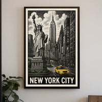 Iconic New York City Poster For Urban Decor Enthusiasts