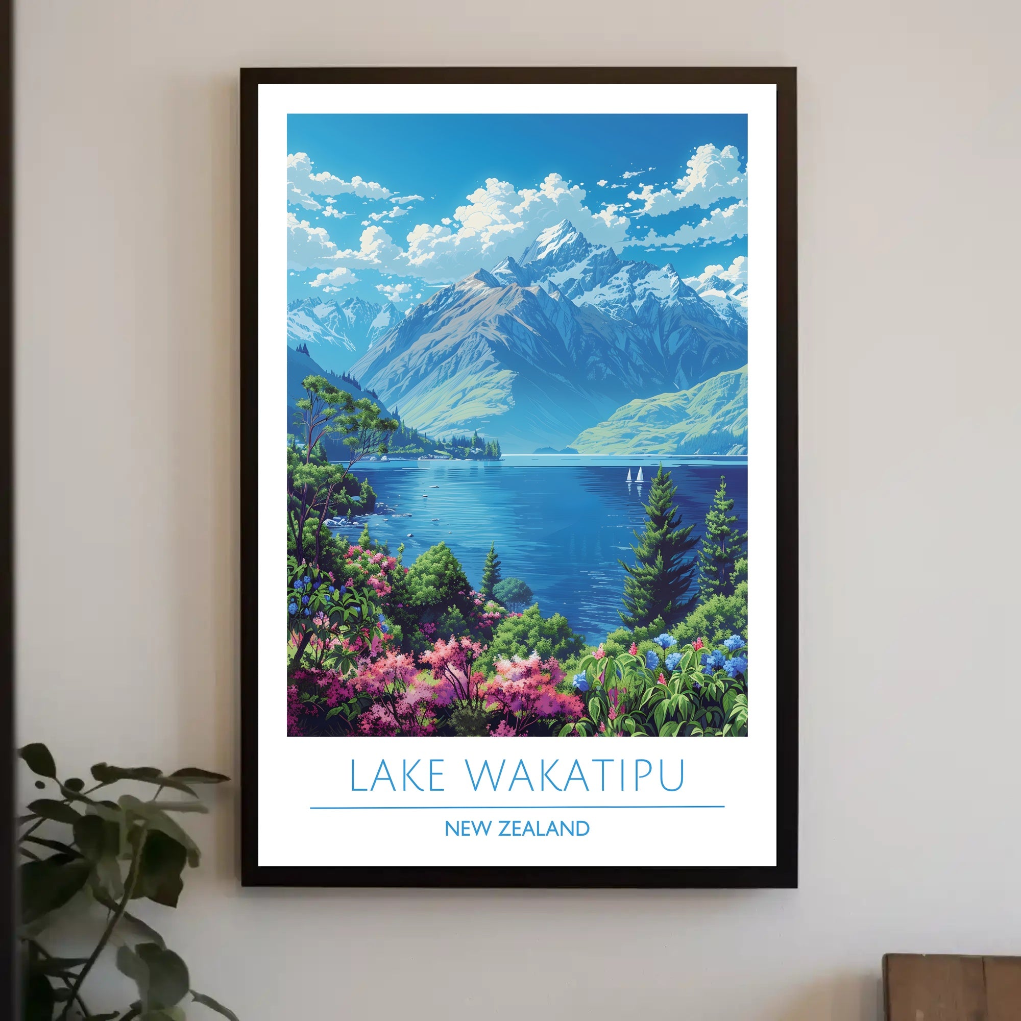 Lake Wakatipu Scenic Poster