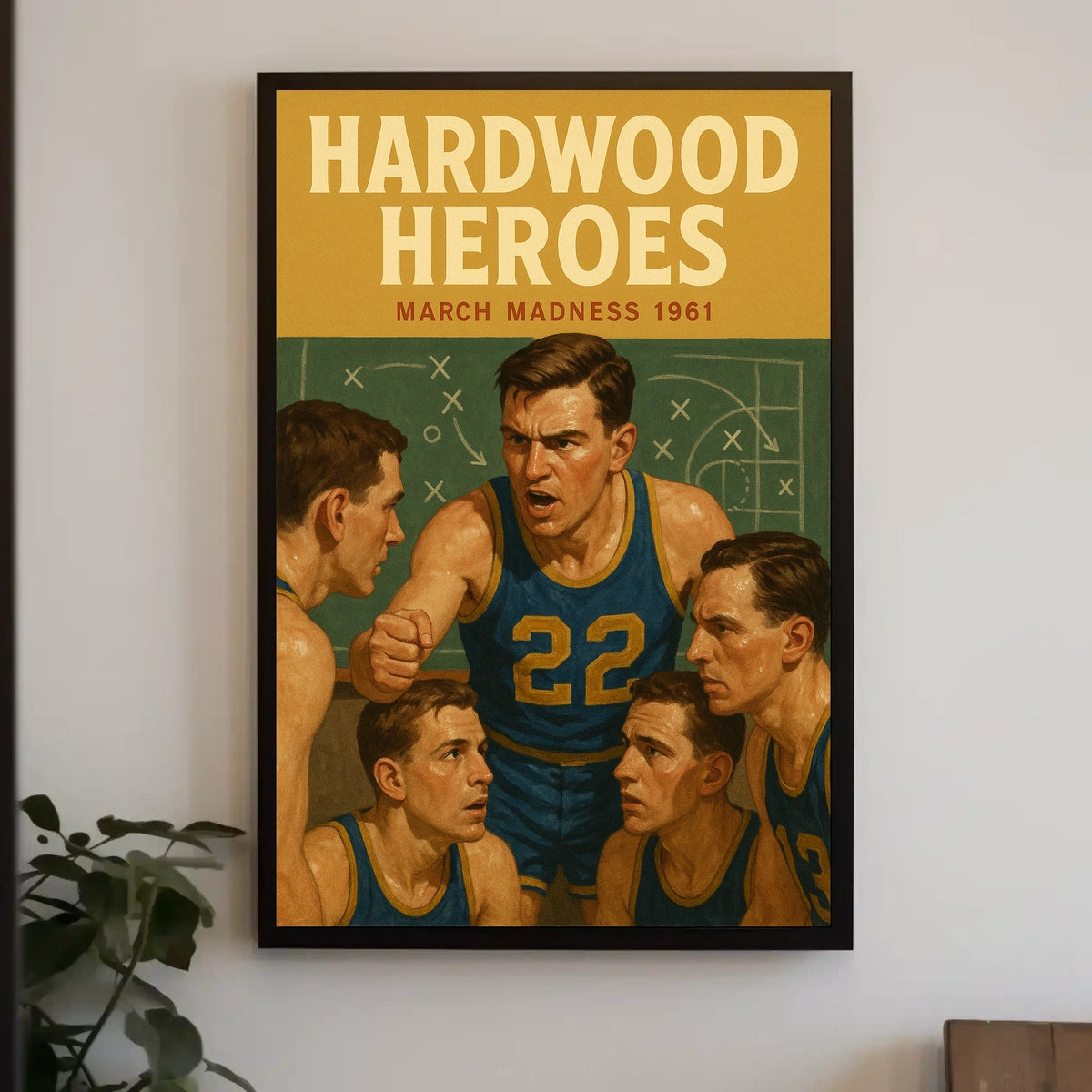 Hardwood Heroes March Madness 1961 Poster