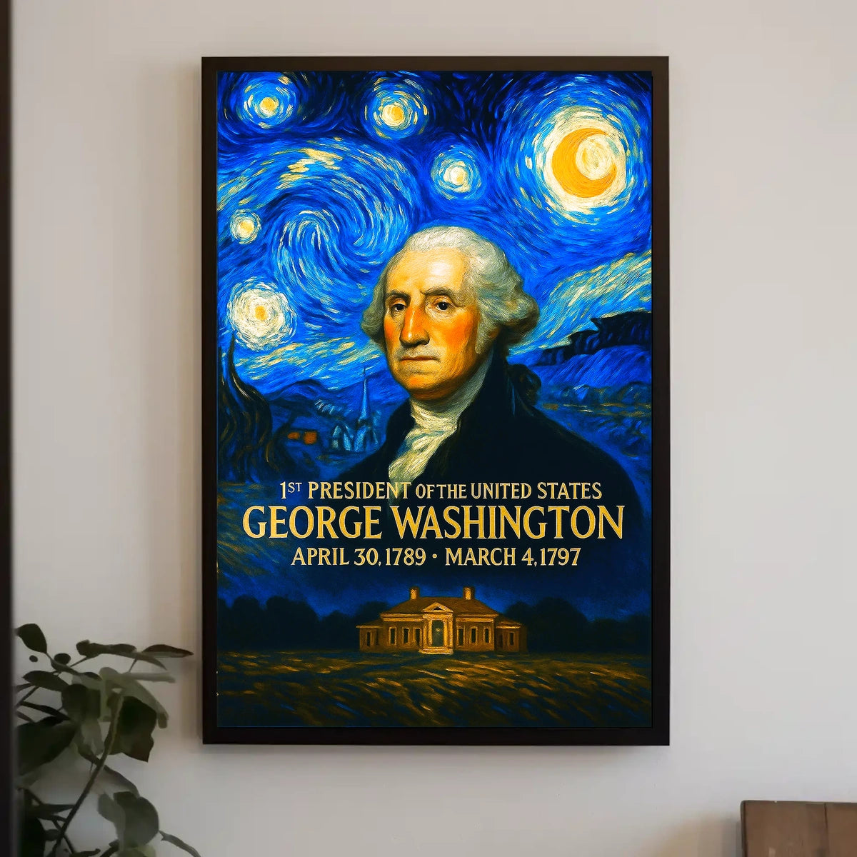 George Washington 1st President of the United States Presidential Masterpiece Series Poster