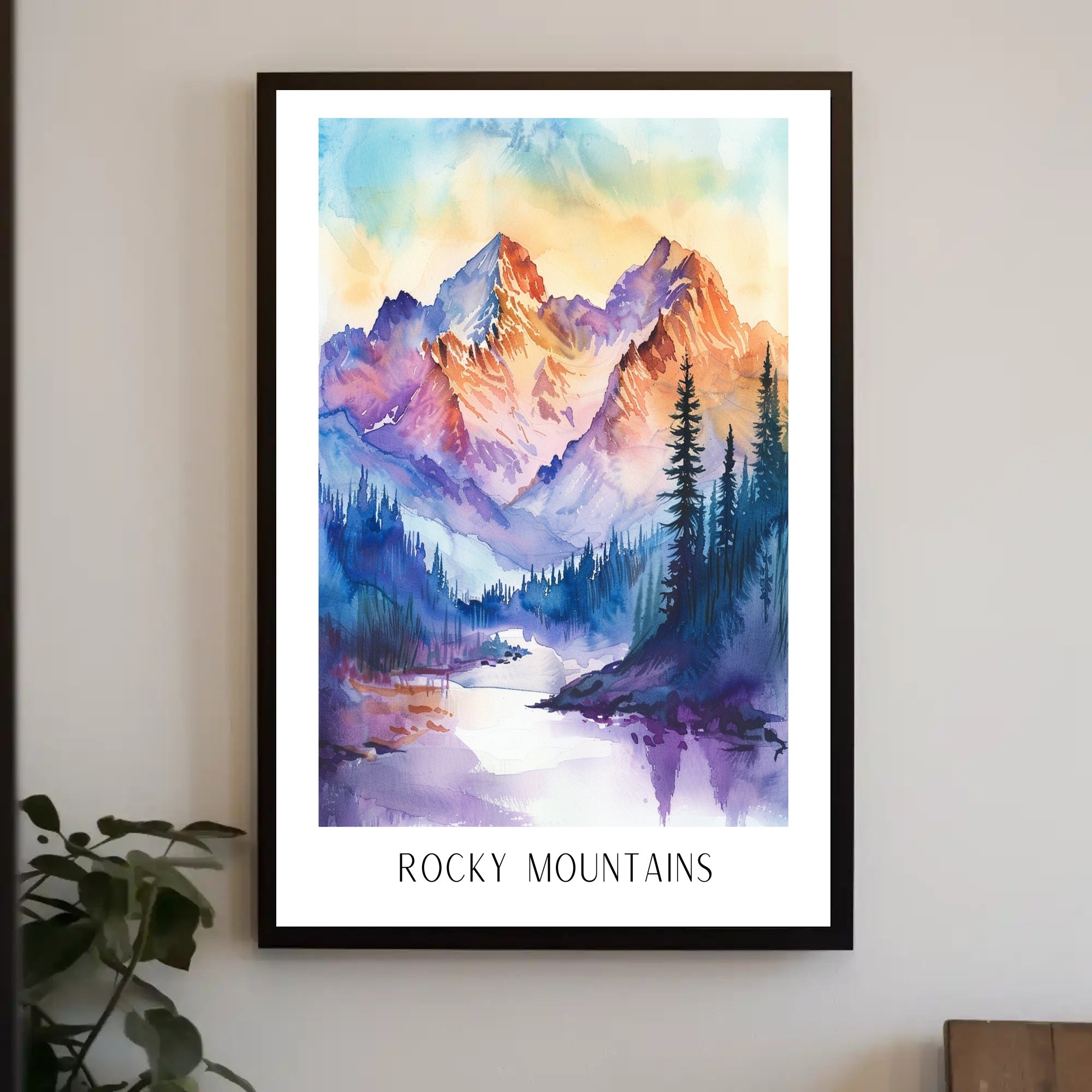 Majestic Rocky Mountains Poster PosterGoat
