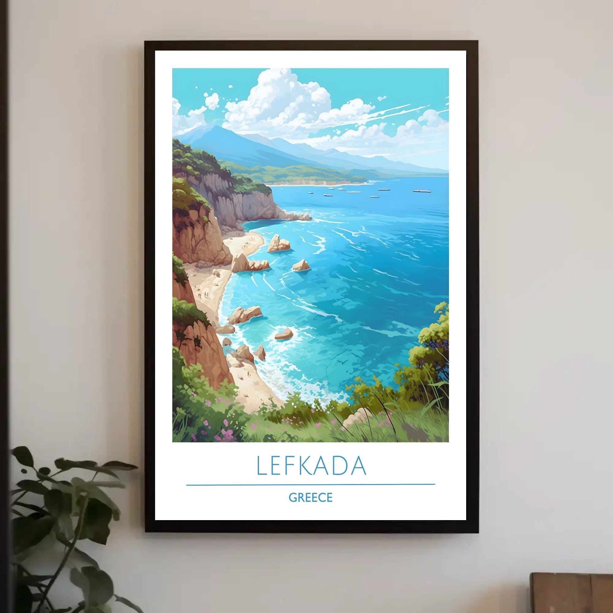 Coastal Beauty of Lefkada Poster