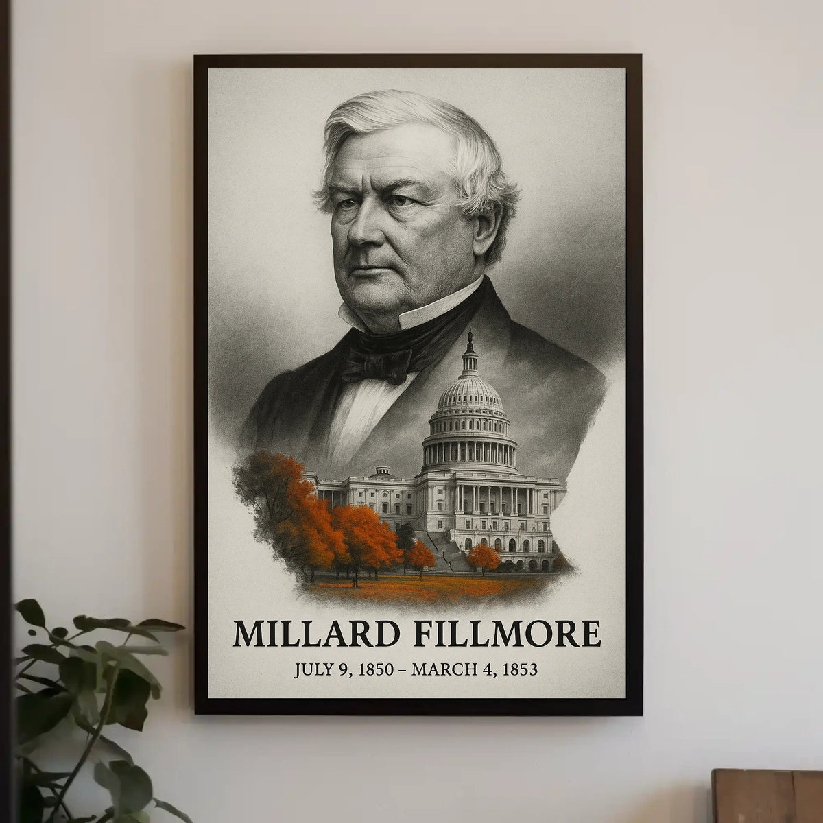 Millard Fillmore 13th President of the United States Reflections Poster