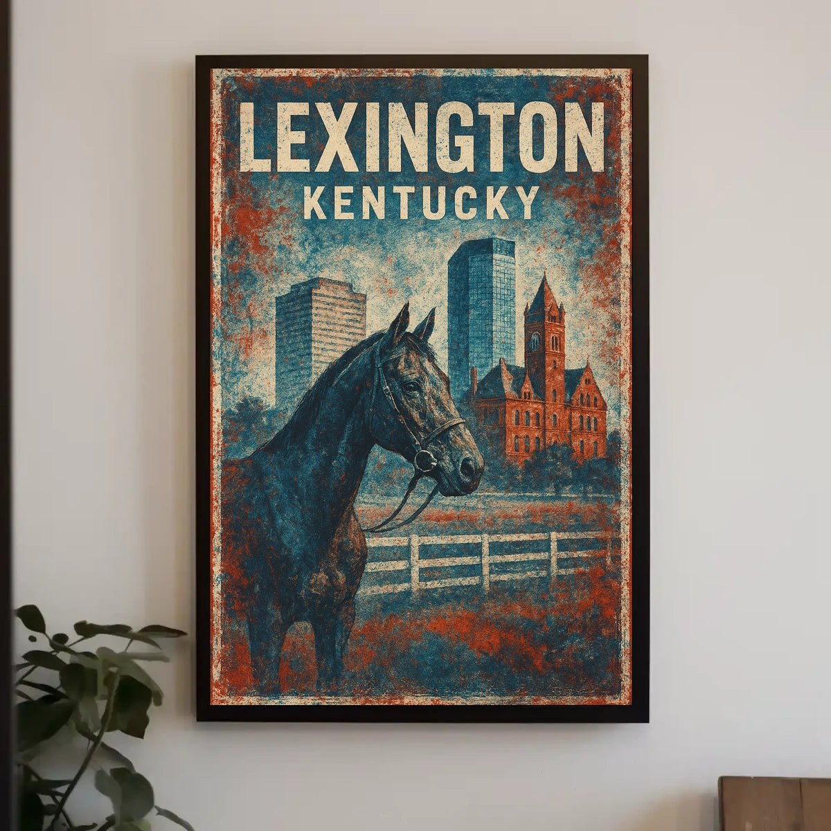 Lexington Equestrian Culture Enthusiast Vintage Poster