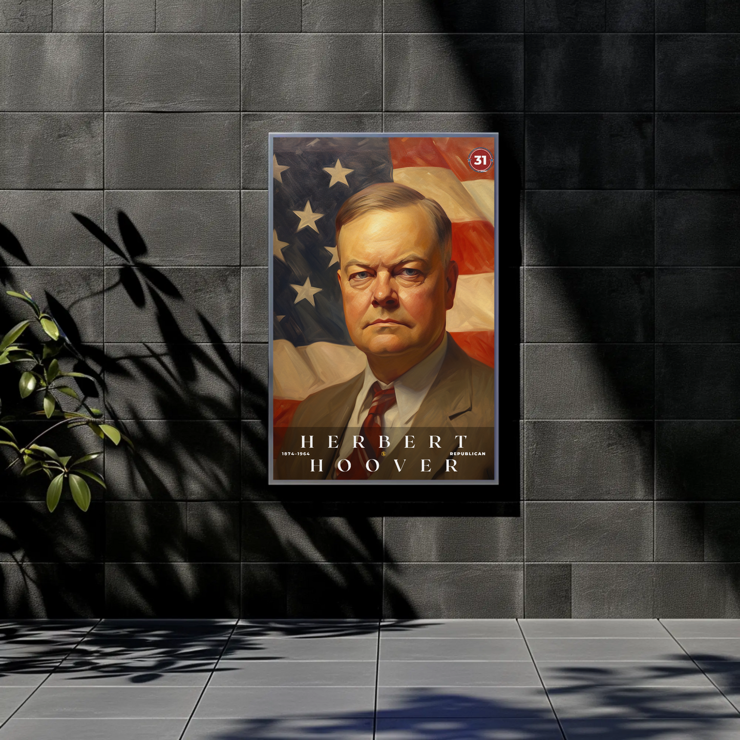 Herbert Hoover 31st President Of The United States Portrait
