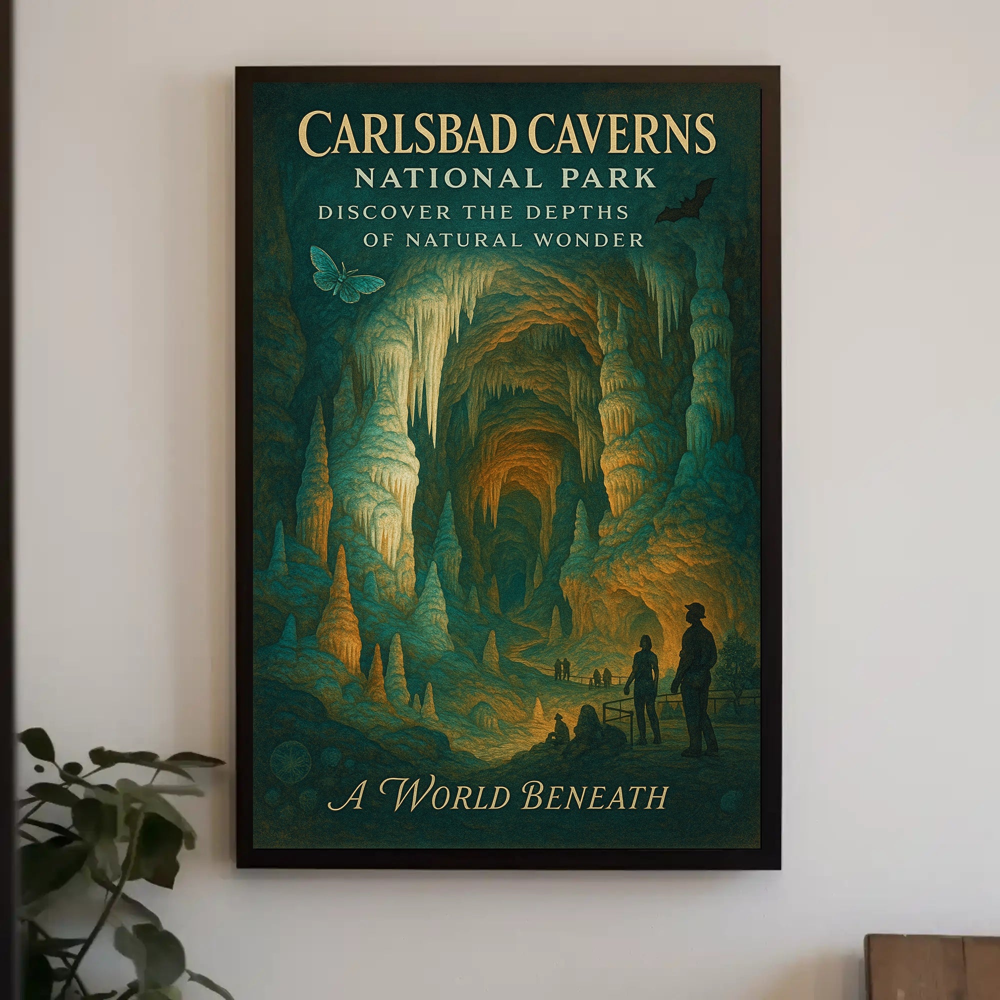 Carlsbad Caverns Adventure Awaits National Park Poster