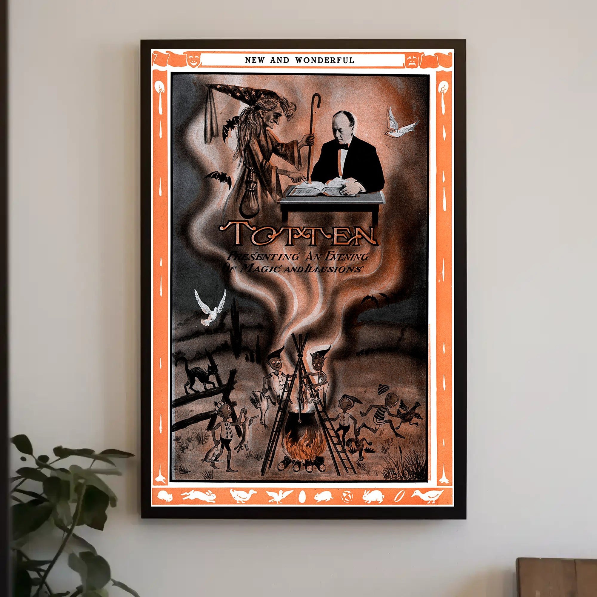 Magic Illusions Vintage Poster: Cultural and Heritage Poster