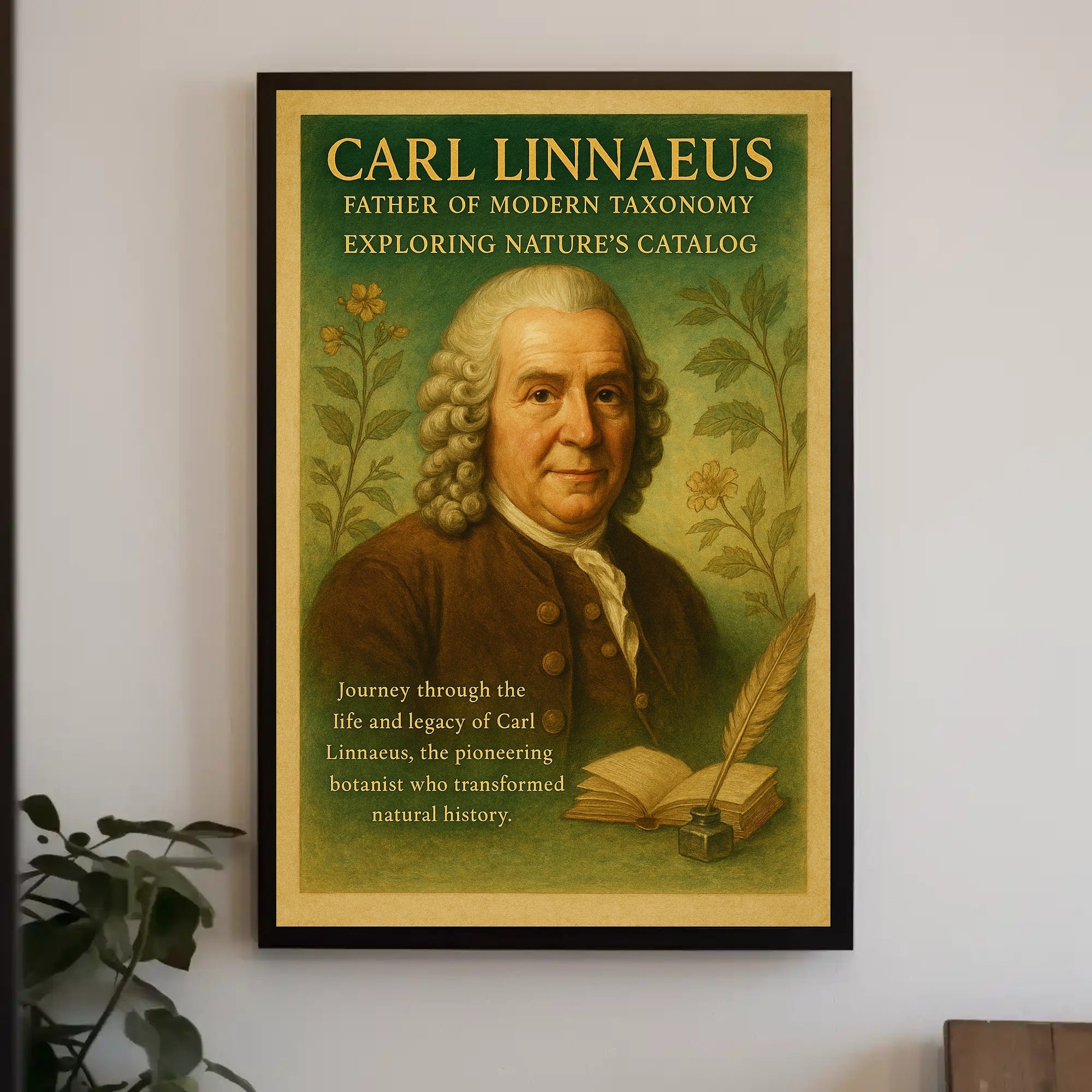 Carl Linnaeus Father of Modern Taxonomy Poster PosterGoat