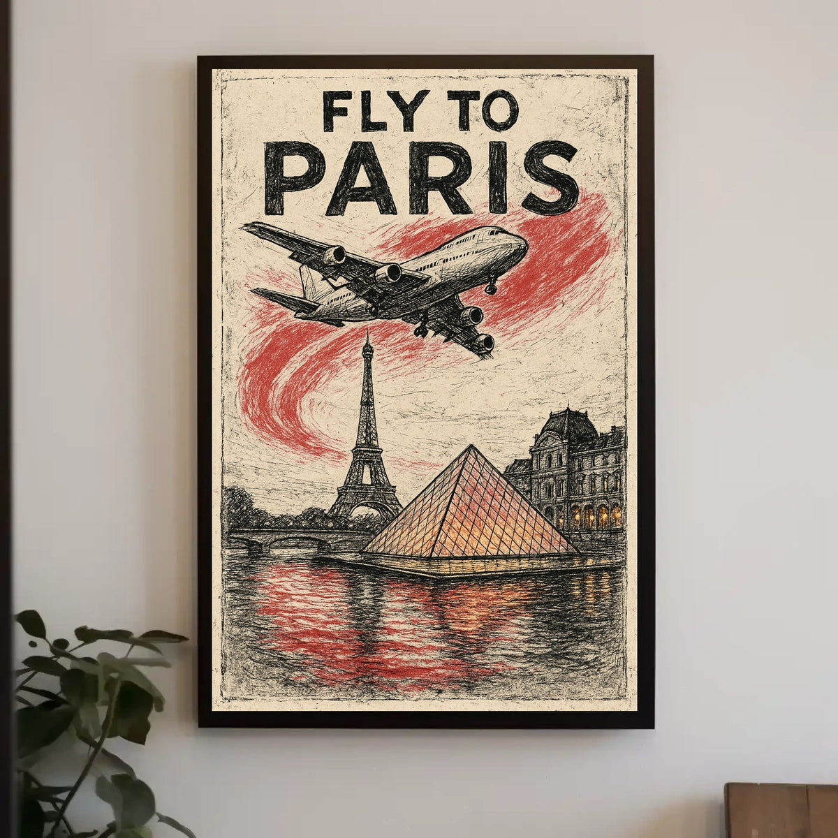 Fly To Paris Poster