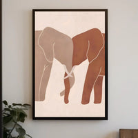 Elephants in Harmony Poster