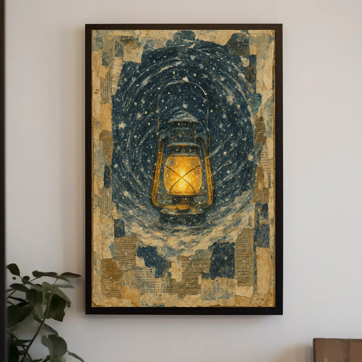 Lantern Night City Lights Night Scene Cityscape Photography Poster