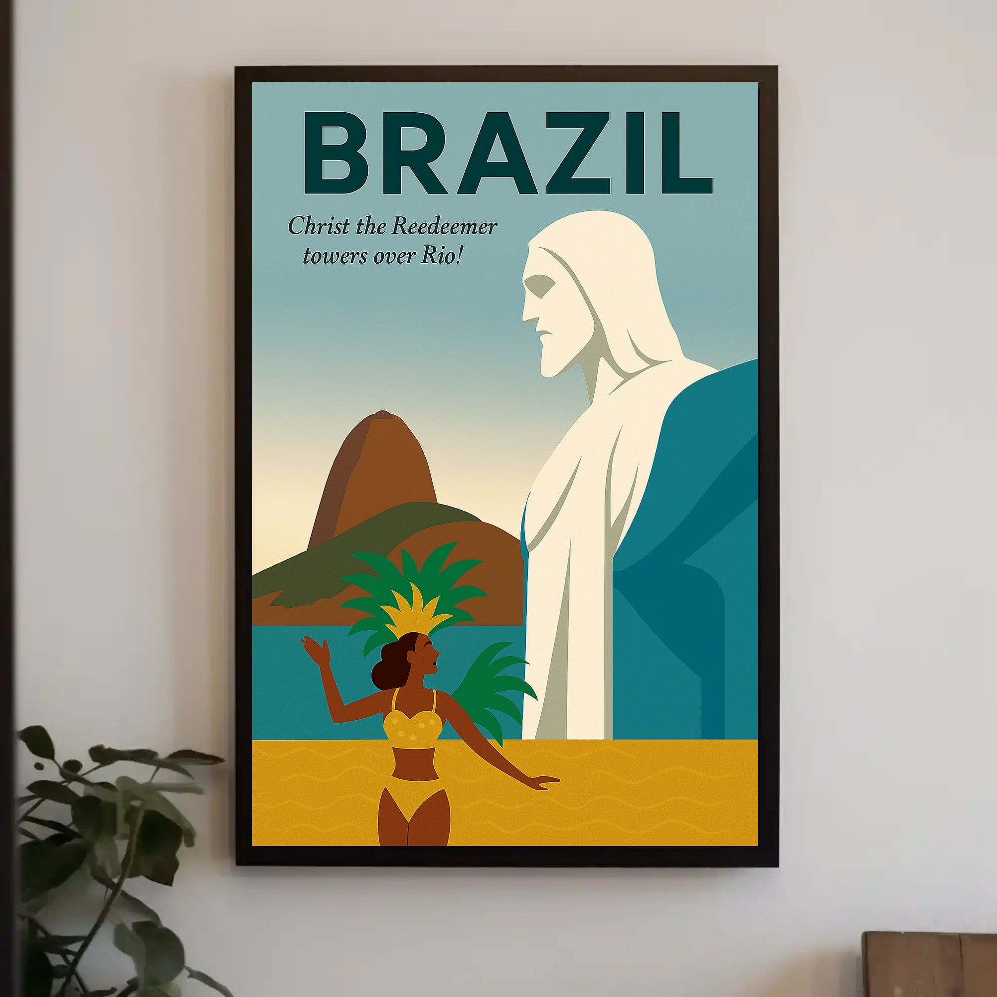 Christ the Redeemer Over Rio Poster PosterGoat