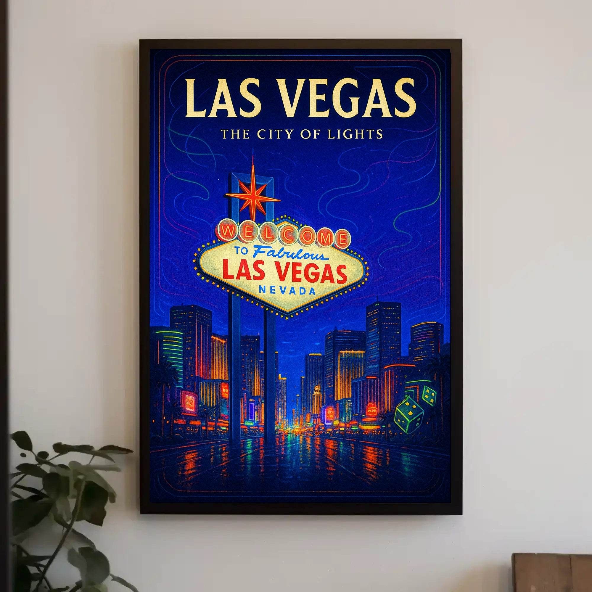 Las Vegas The City of Lights Poster