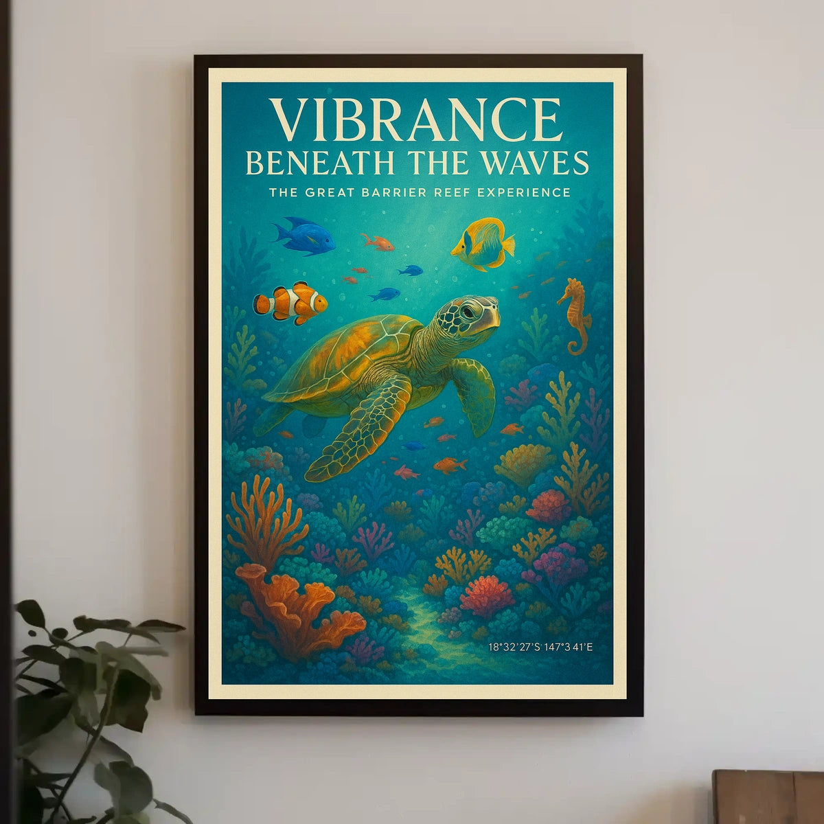 Vibrance Beneath the Waves Poster