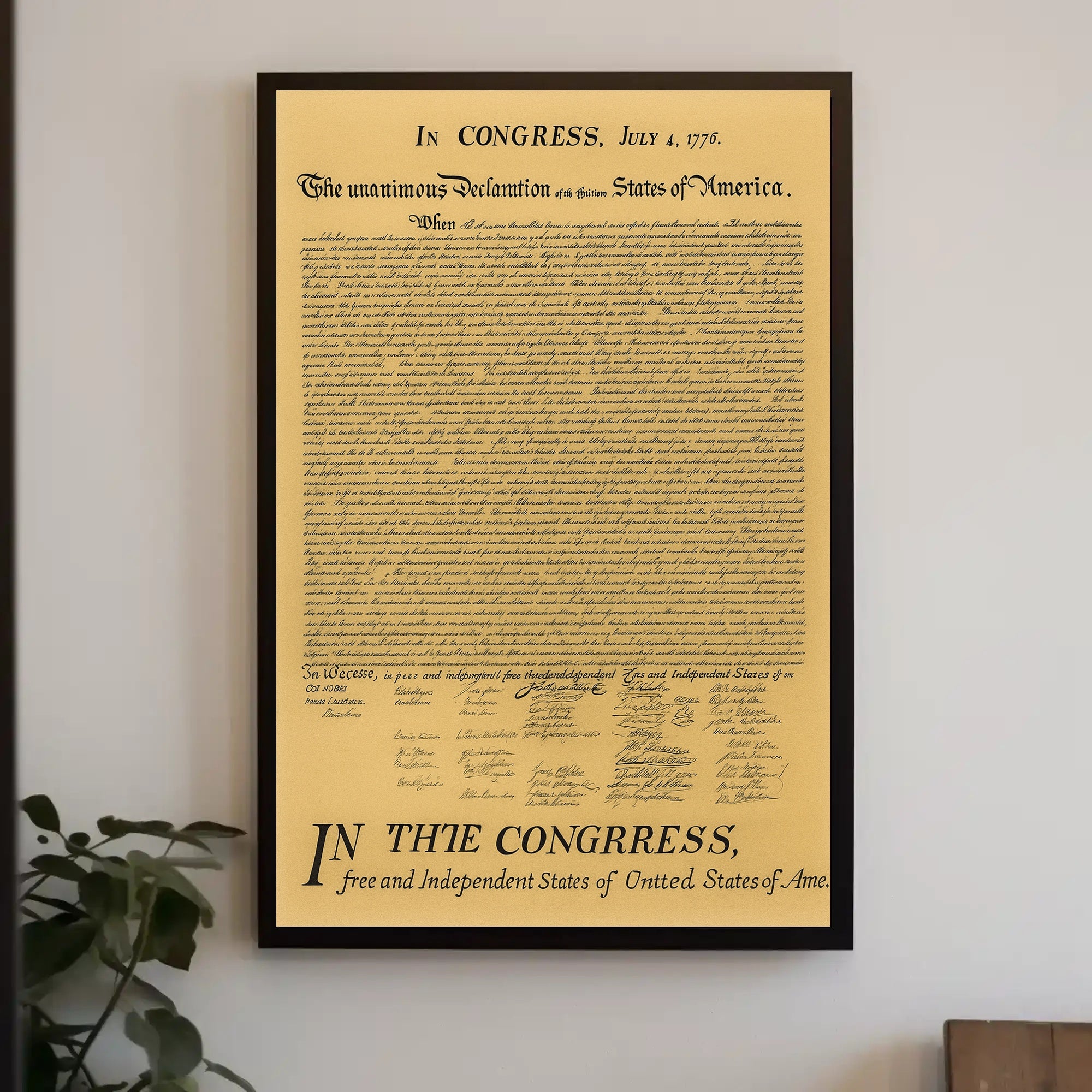 Declaration of Independence Poster PosterGoat