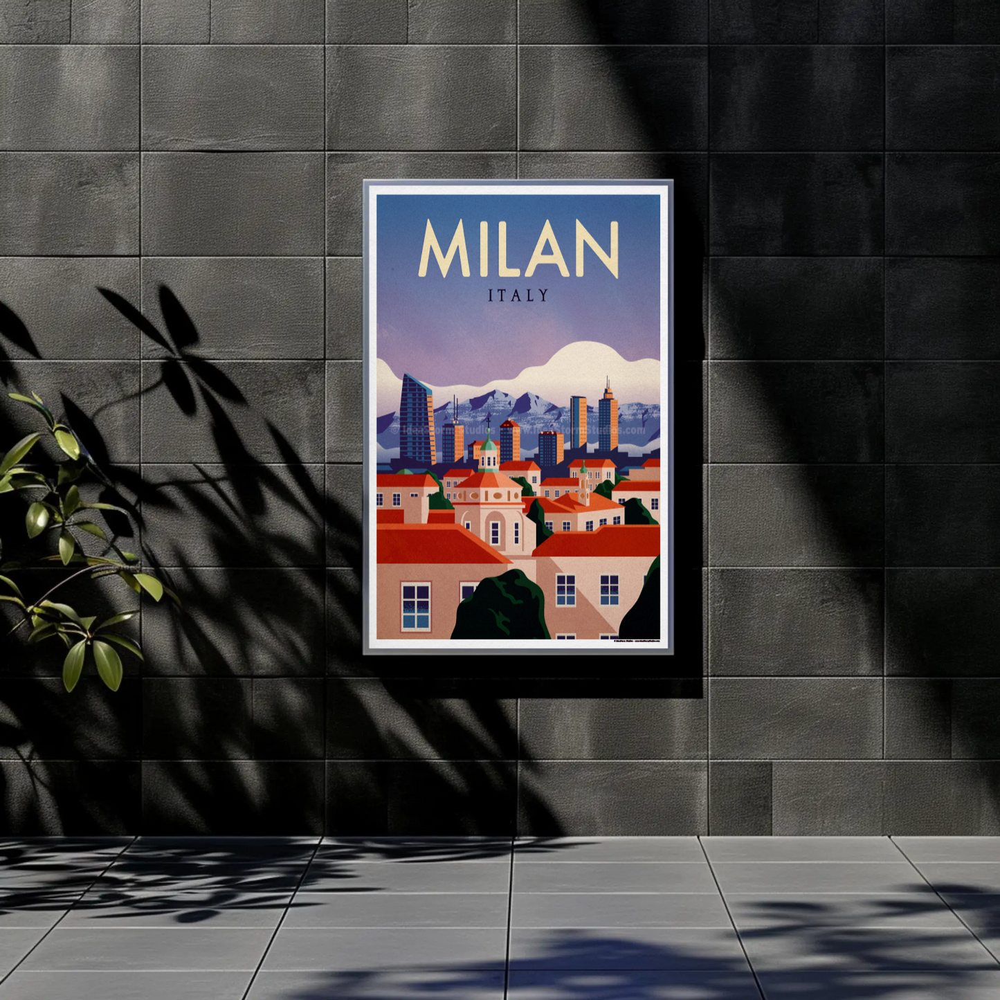 Milan Travel Poster