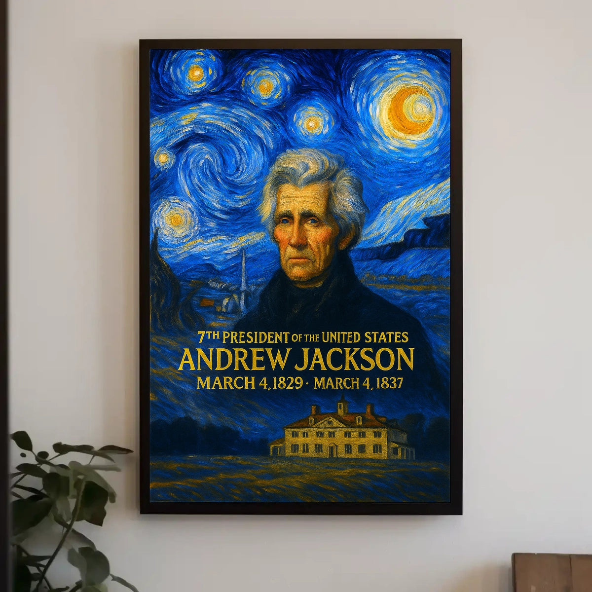 Andrew Jackson 7th President of the United States Presidential Masterpiece Series Poster