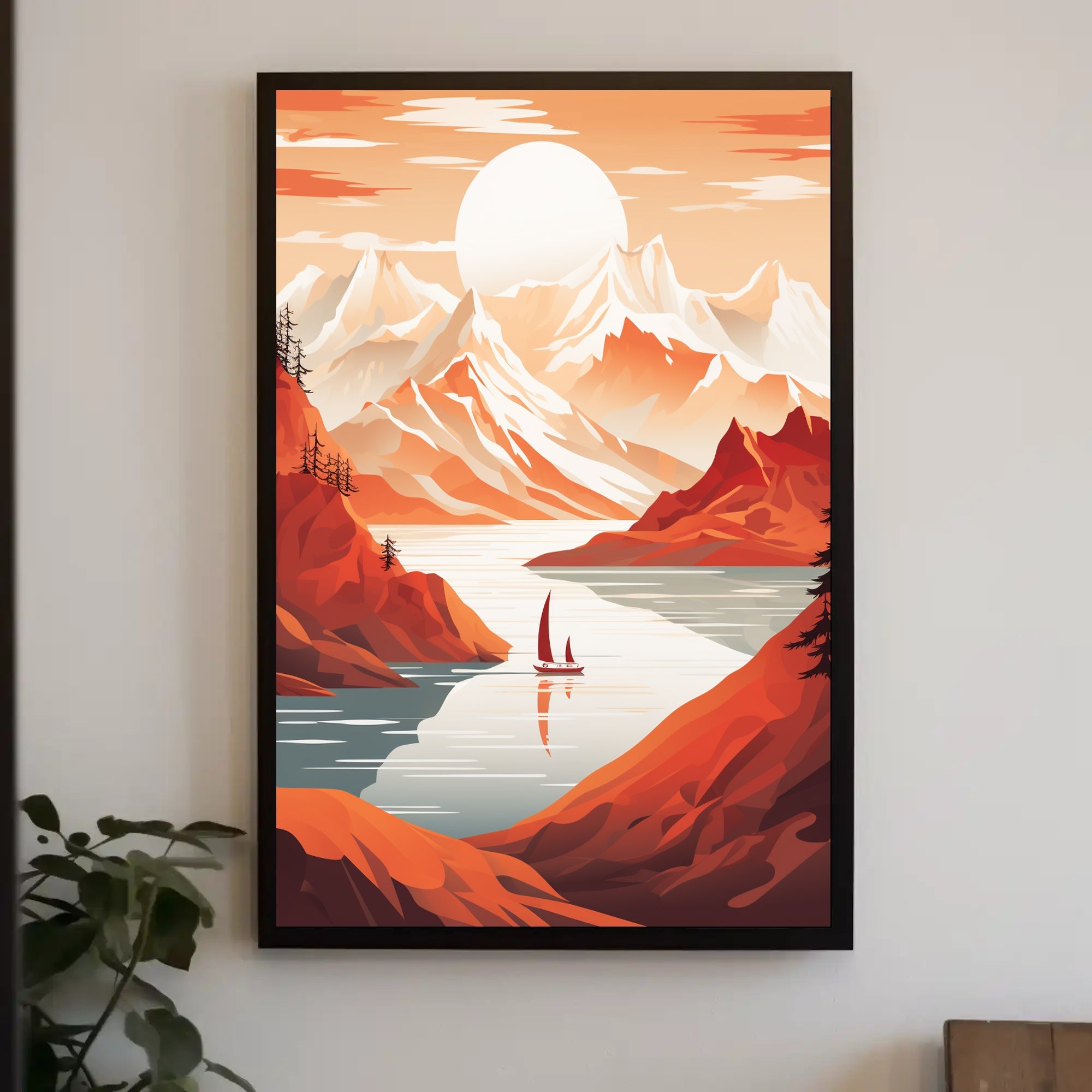 Tranquil Mountain Escape Poster PosterGoat