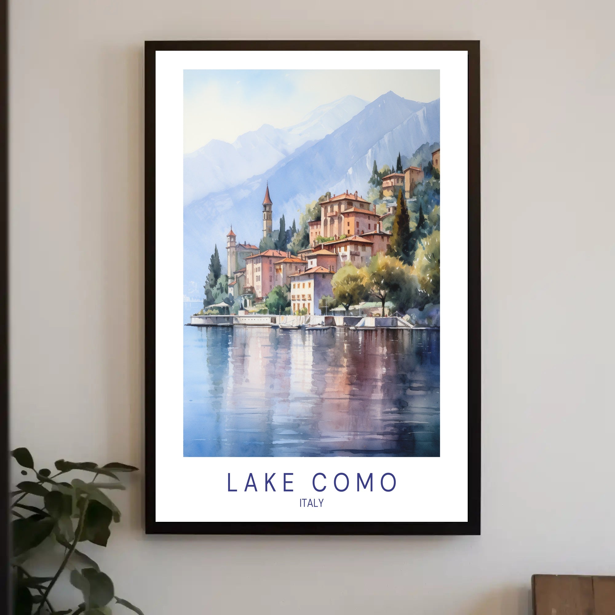 Lake Como Serene Escape Travel Poster PosterGoat