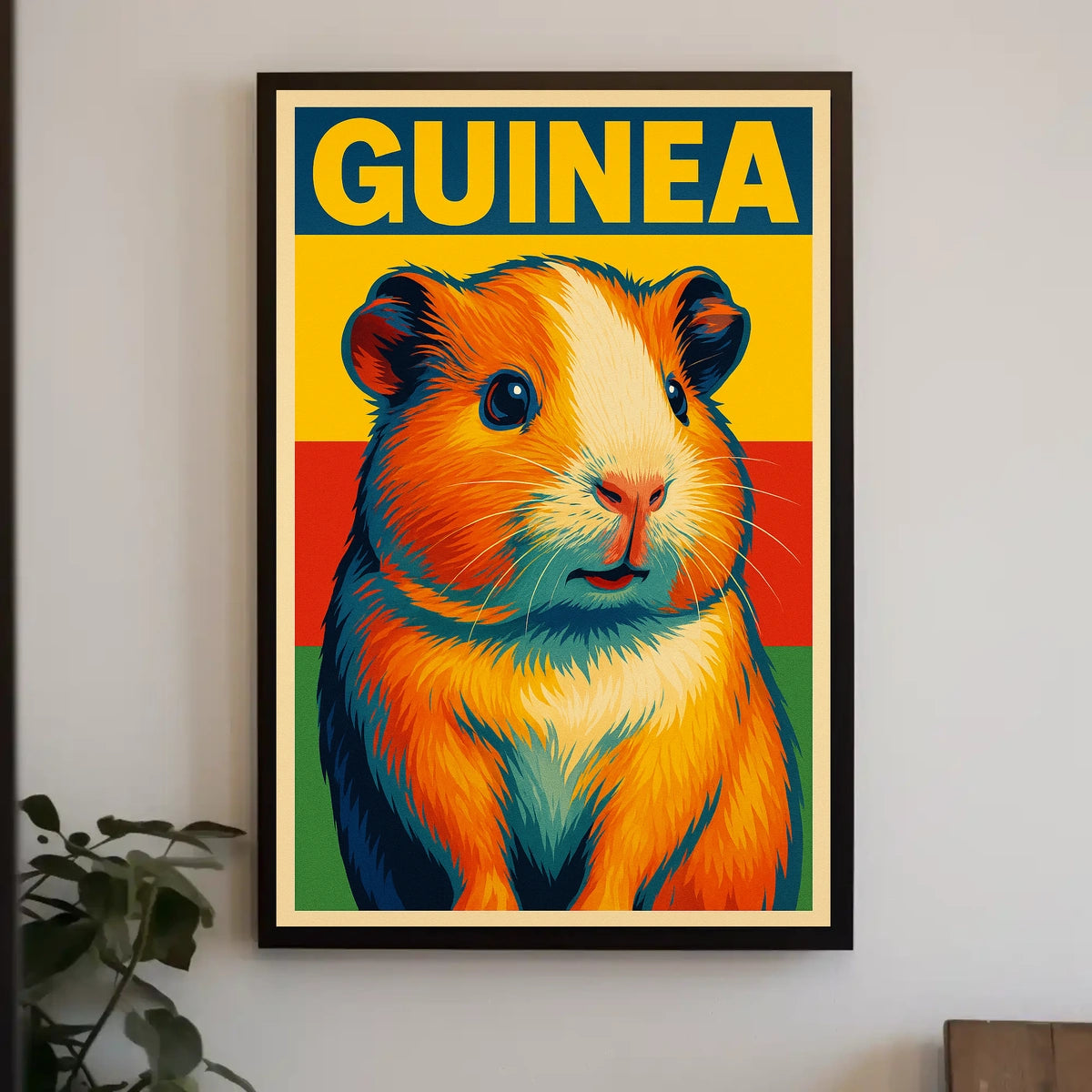 Guinea Pig Pop Art Poster