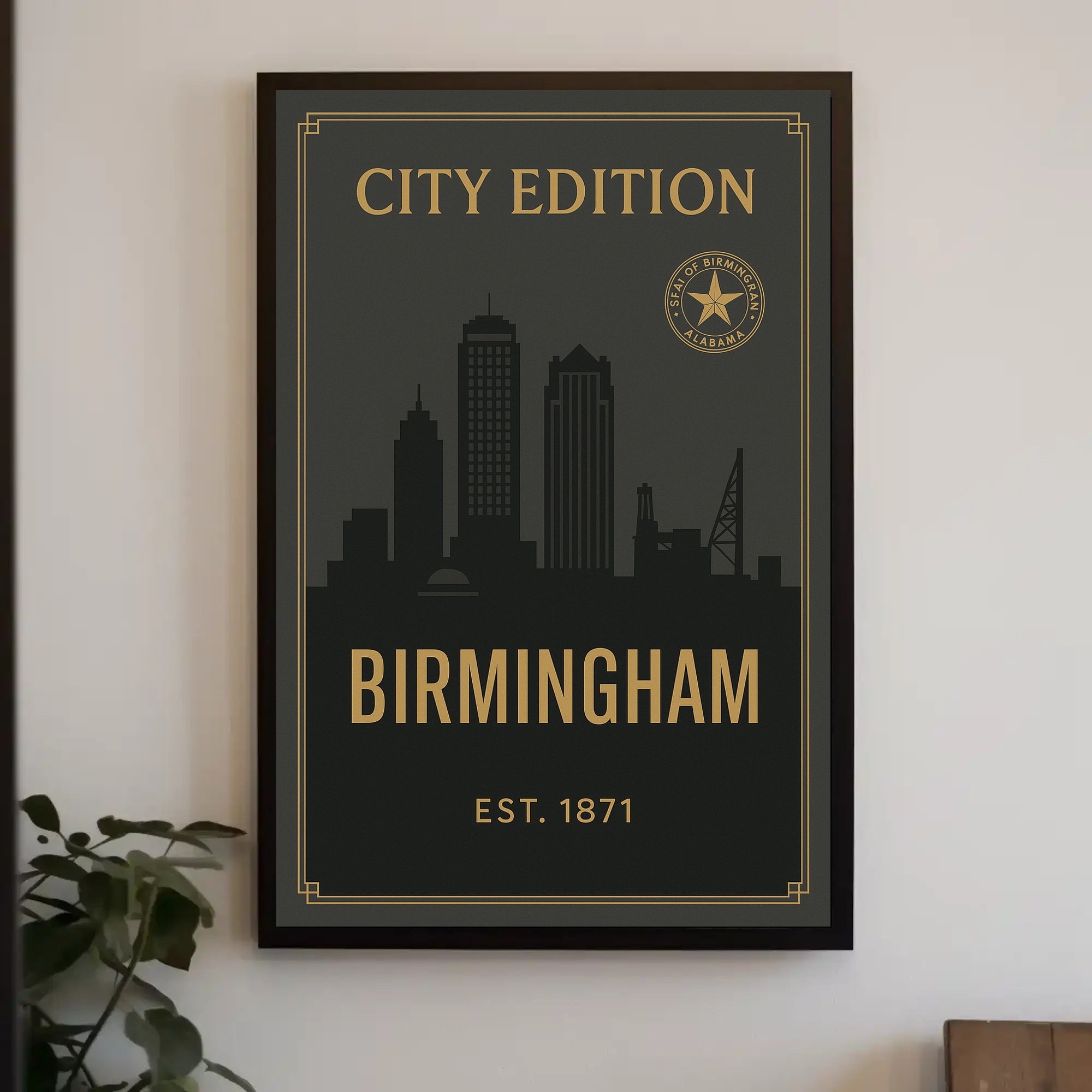 Birmingham City Edition Poster PosterGoat