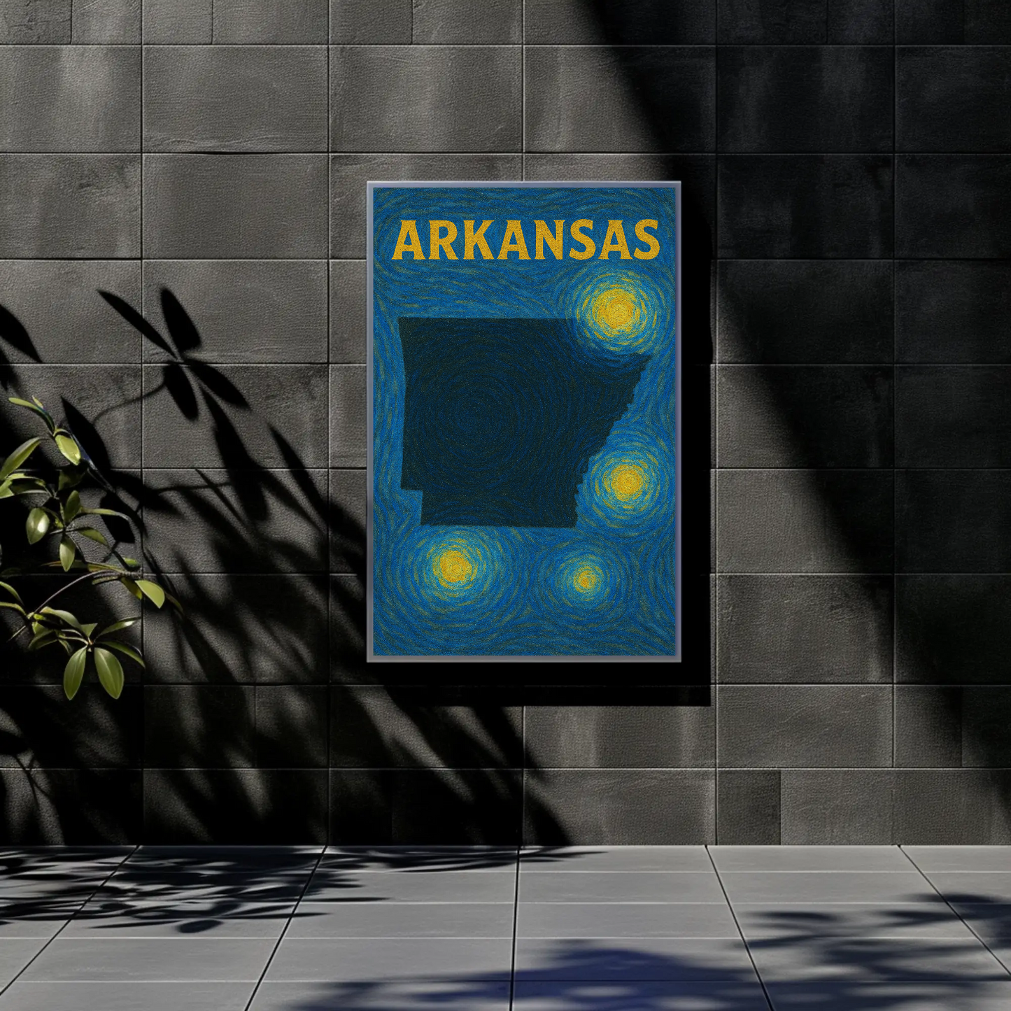 Arkansas Starry Night Poster