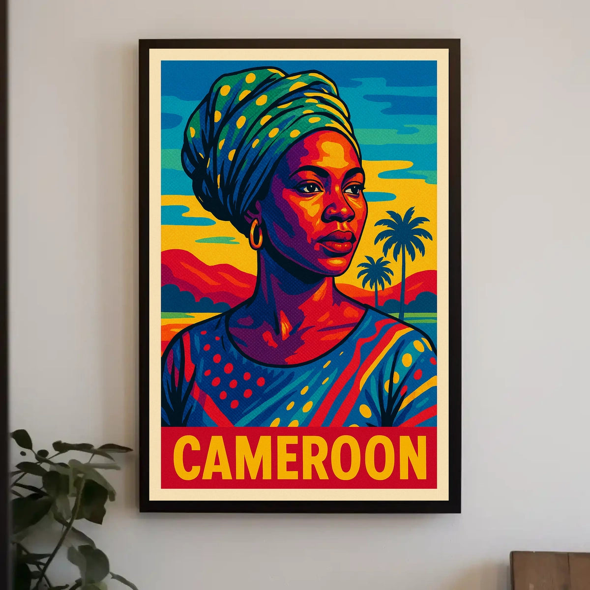 Cameroon Portrait Poster