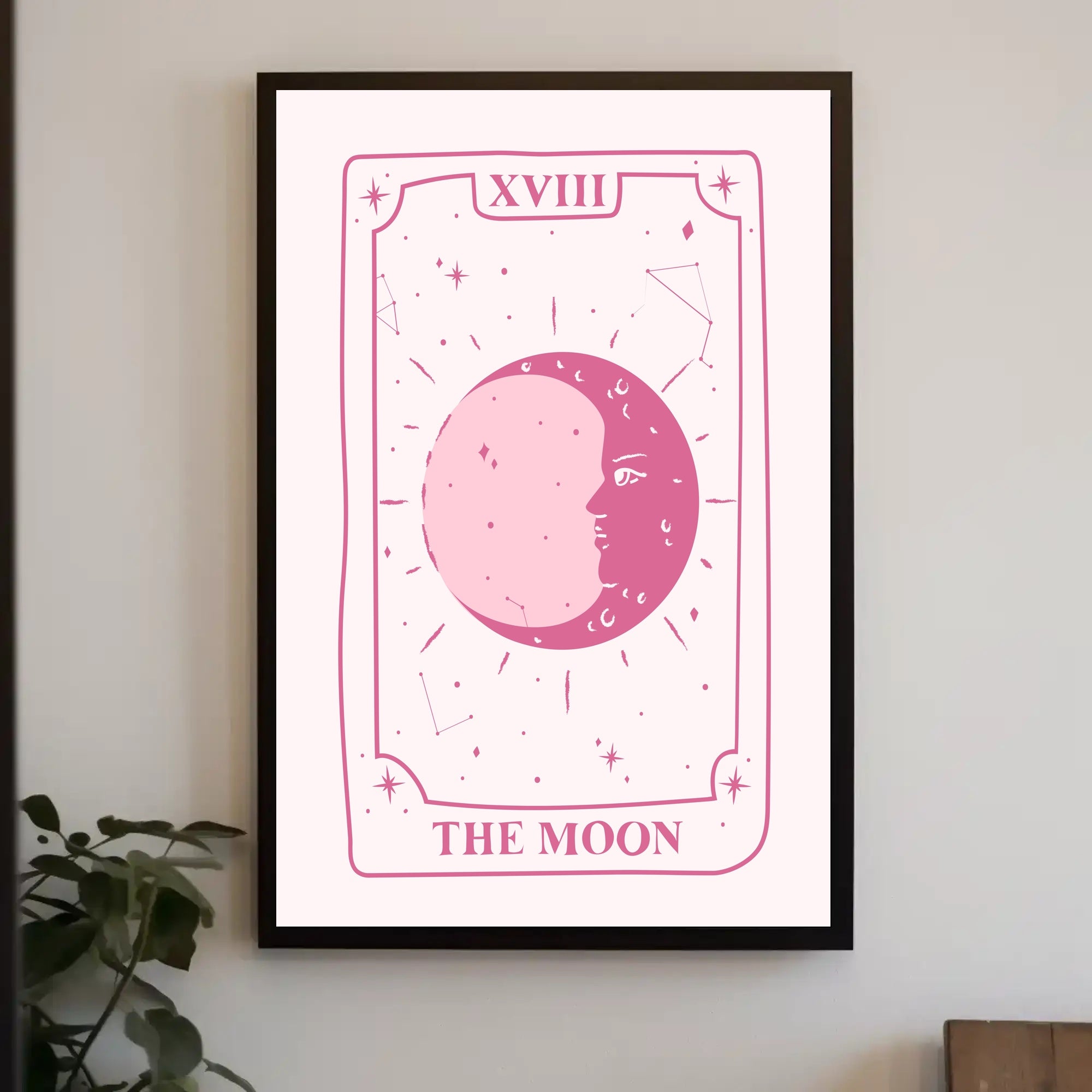 The Moon Tarot Card Art: Abstract or Artistic Poster PosterGoat