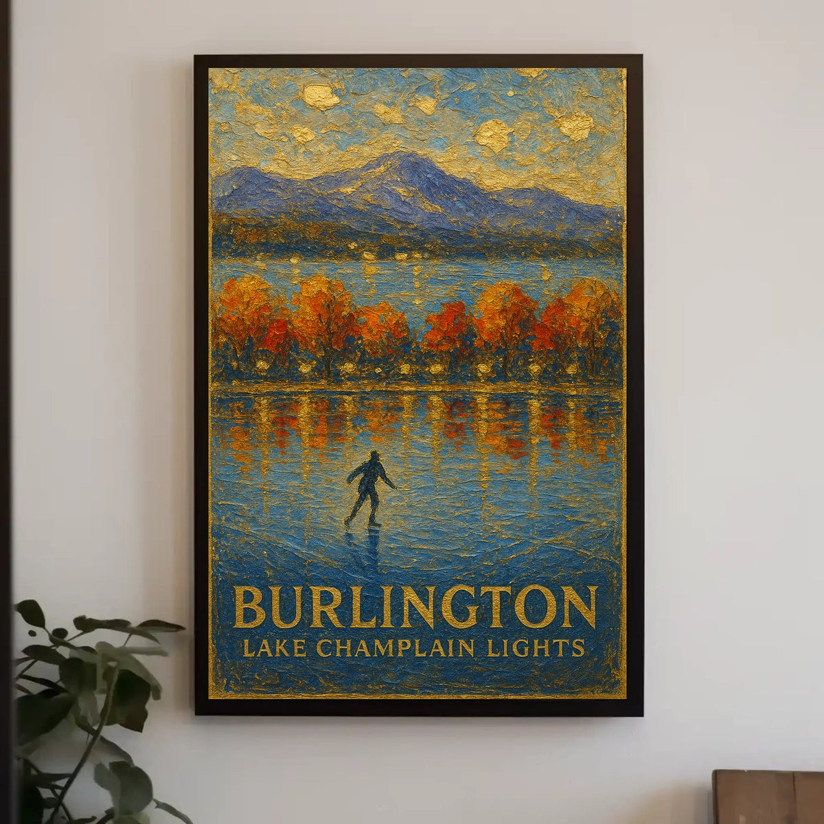 Burlington Lake Champlain Lights Poster