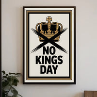 No Kings Day Anti-Monarchy Political or Propaganda Poster