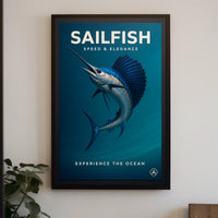 Sailfish Speed & Elegance Poster PosterGoat