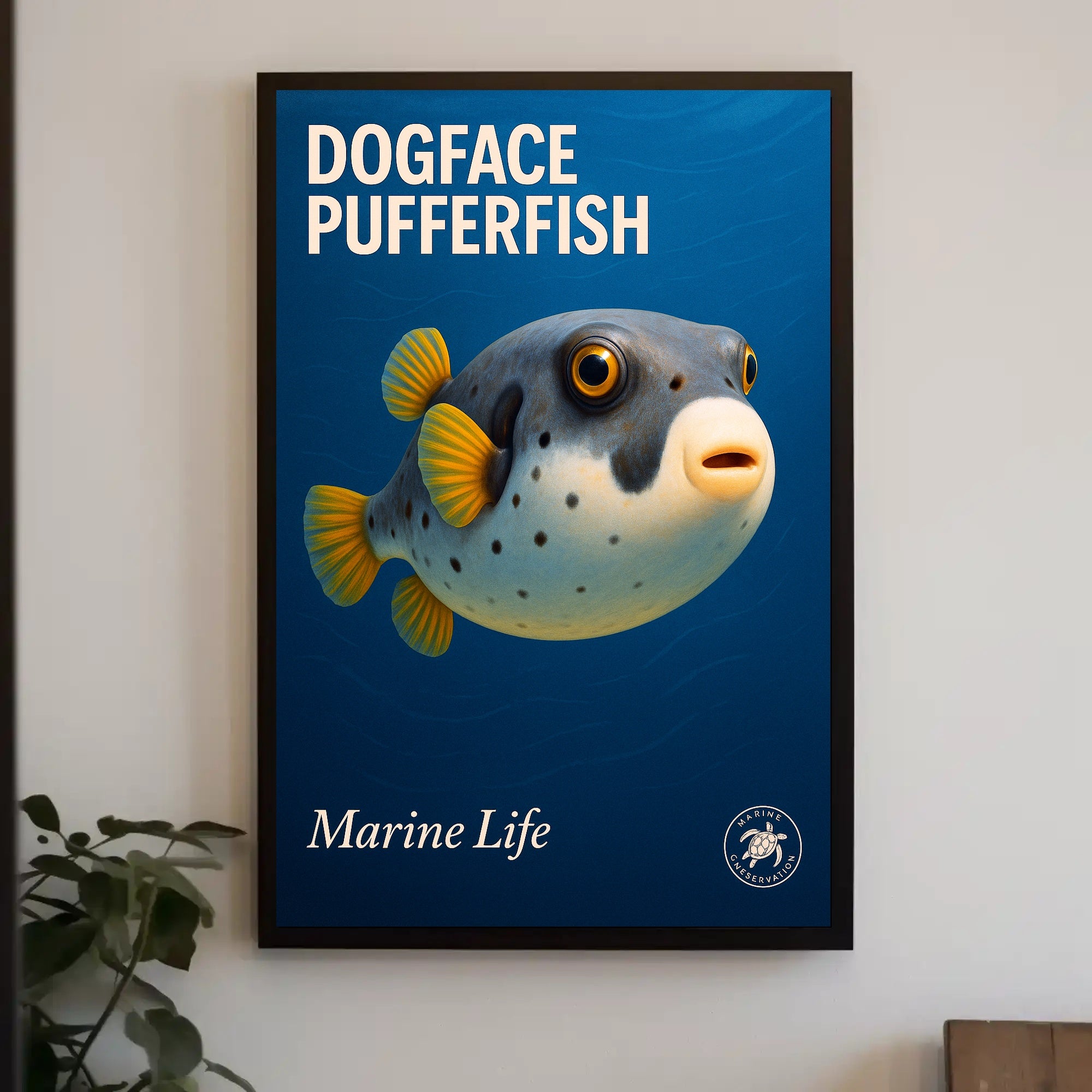 Dogface Pufferfish Poster PosterGoat
