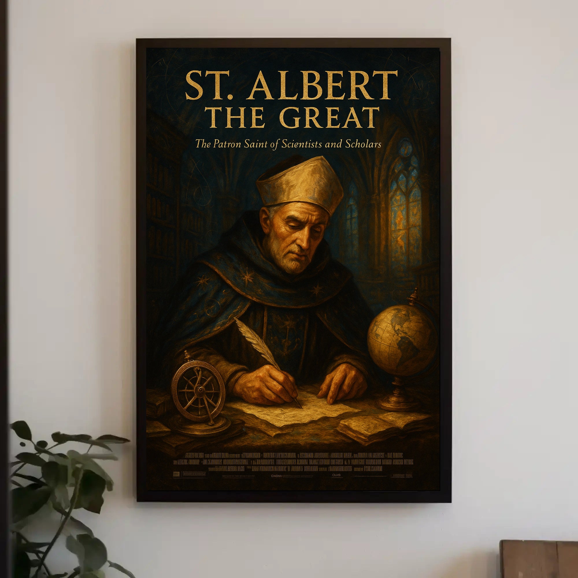 St. Albert the Great Patron Saint of Scientists and Scholars Poster PosterGoat