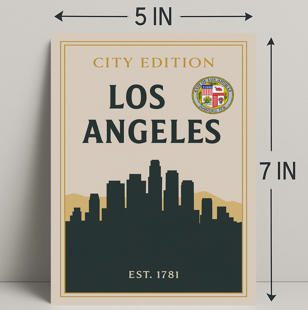 Los Angeles City Edition Poster PosterGoat