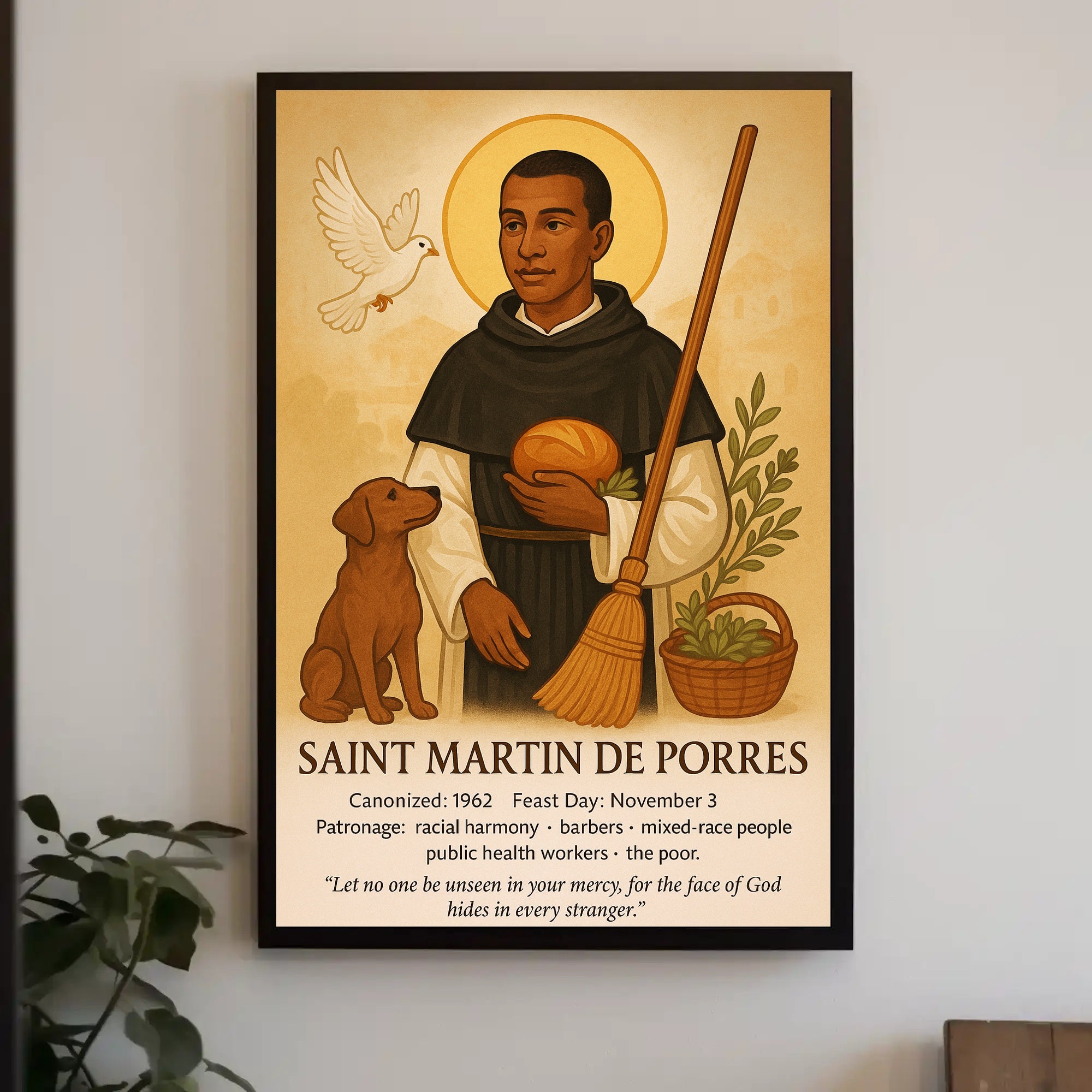 Saint Martin de Porres Poster PosterGoat