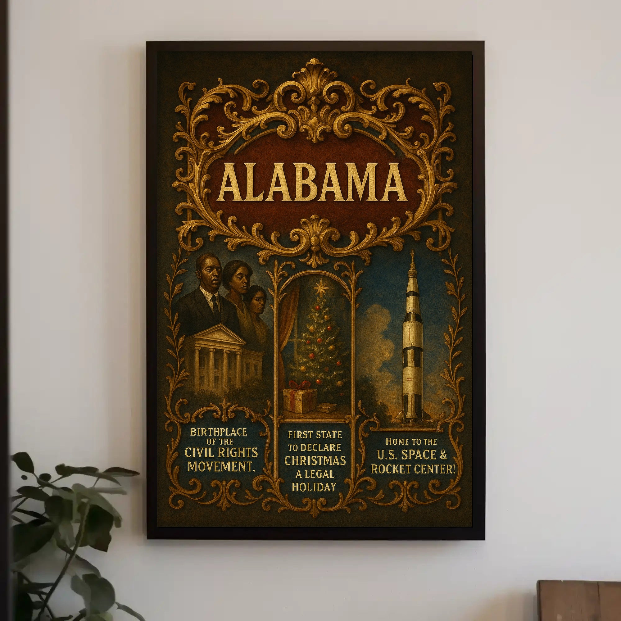 Alabama A Historical and Cultural Tribute Poster