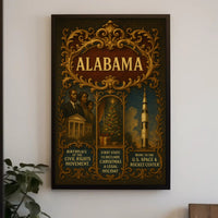 Alabama A Historical and Cultural Tribute Poster