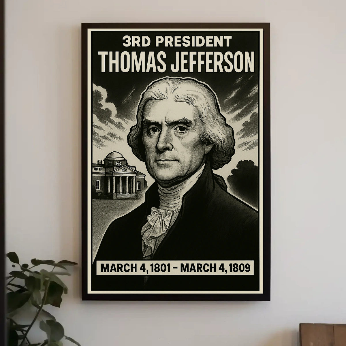 Thomas Jefferson 3Rd President Poster