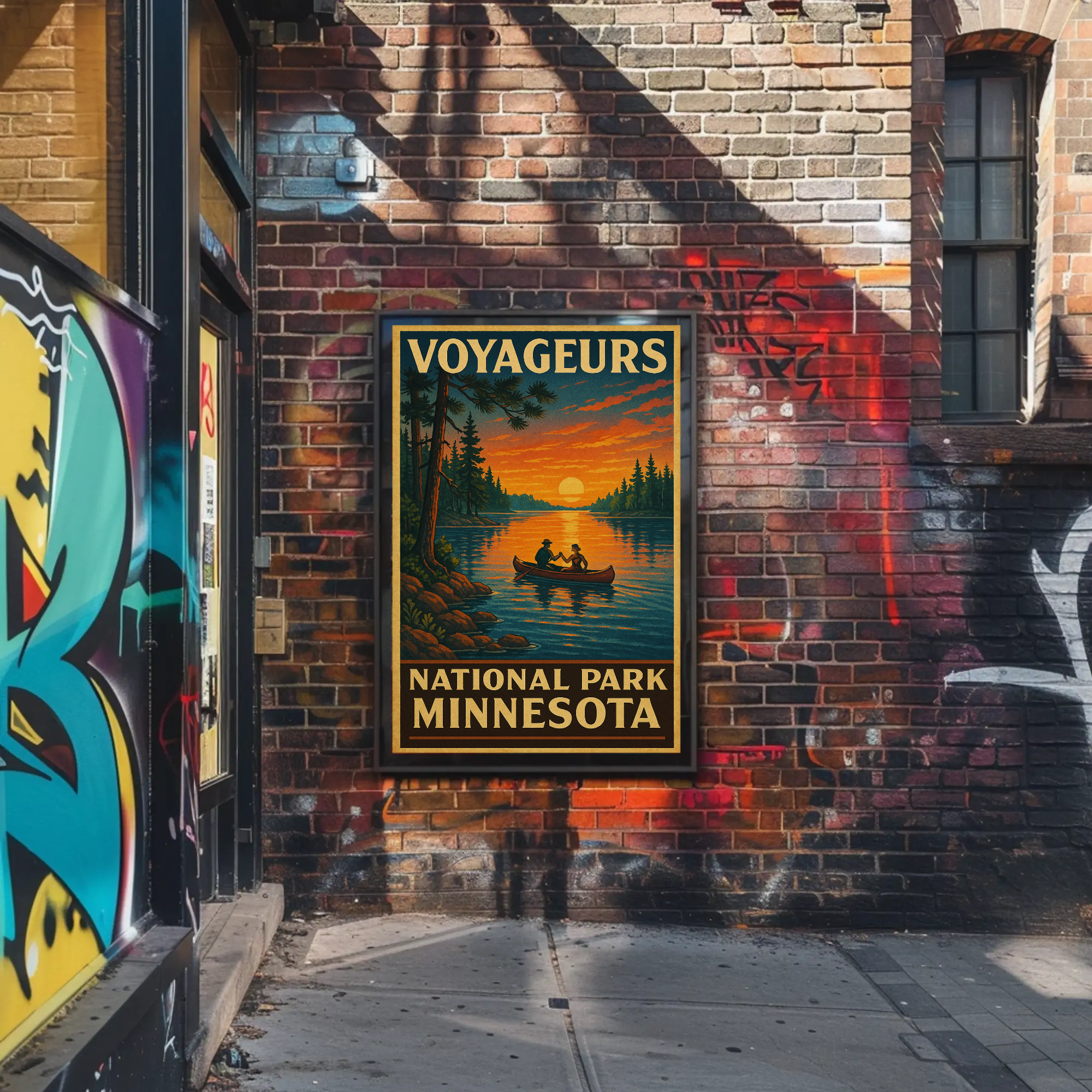Voyageurs National Park Adventure Travel Poster