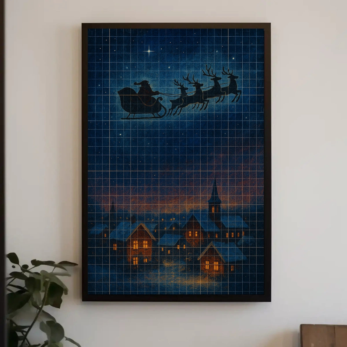 SantaS Nightly Journey Poster